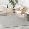 thumbnail image 1 of Home Conservatory Squares Handwoven Indoor/Outdoor Area Rug, 6' x 9',  Grey, 1 of 8