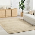 thumbnail image 1 of Home Conservatory Striped Handwoven Jute Area Rug, 4' x 6',  Ivory, 1 of 8