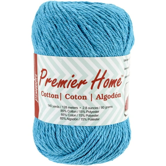 Premier Yarns Home Cotton Yarn, Ideal Knitting and Crochet Supplies, Solid-Turquoise