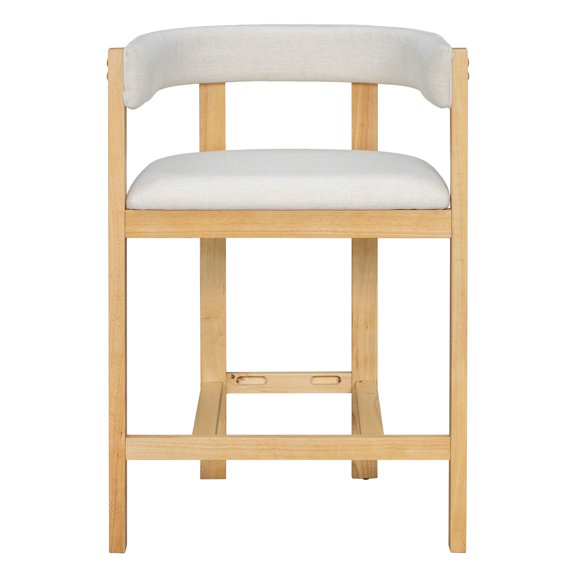 Home Counter Stool (set of 2) with 2-piece, Modern with Crafted, Solid