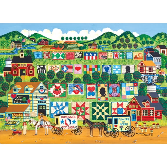Home Country - Quilt Valley Farm 1000 Pieces, Jigsaw Puzzle