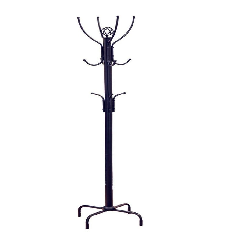 Black Metal 1-Sided Hook Rack - 12L x 4D x 12H