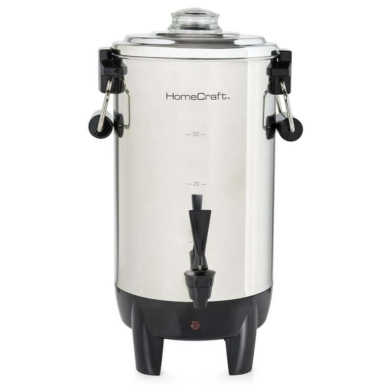 BENTISM Commercial Coffee Urn 50 Cup Stainless Steel Coffee Dispenser Fast  Brew 