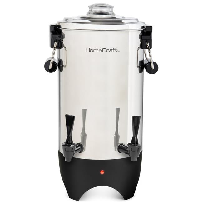 HomeCraft Stainless Steel 45-Cup Double Faucet Coffee Urn
