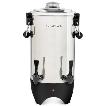HomeCraft - CUDS45SS Quick-Brewing 1000-Watt Automatic 45-Cup Coffee Urn - Stainless Steel