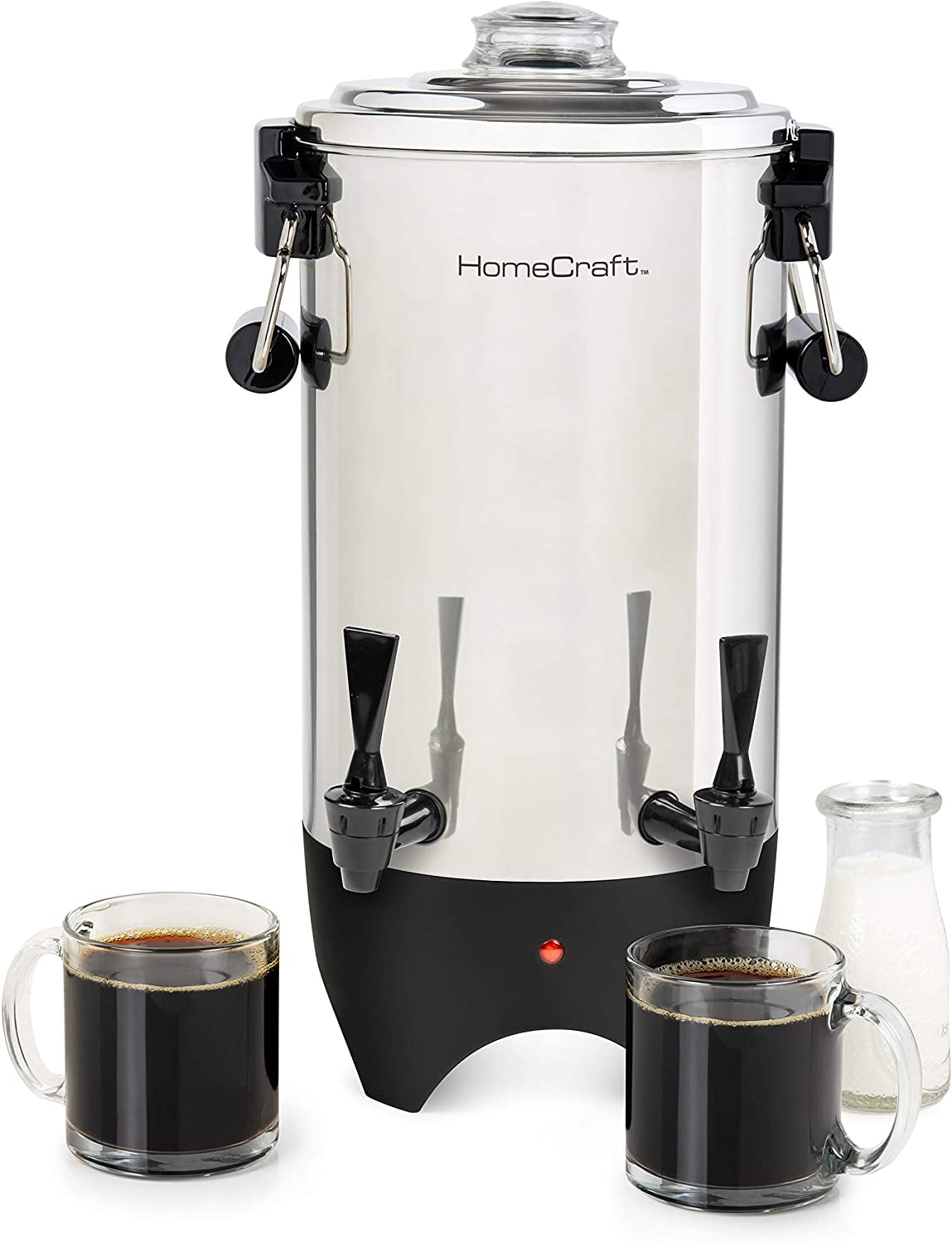 HomeCraft 30-Cup Coffee Brewer, 1000W Quick-Brewing Coffee Urn and Electric Coffee  Pot, Stainless Steel - Walmart Business Supplies