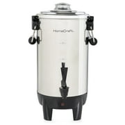 HomeCraft 30-Cup Coffee Brewer, 1000W Quick-Brewing Coffee Urn and Electric Coffee Pot, Stainless Steel