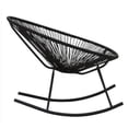 thumbnail image 1 of Home Craft Decor Acapulco Black Metal-frame Rocking Chair, 1 of 3