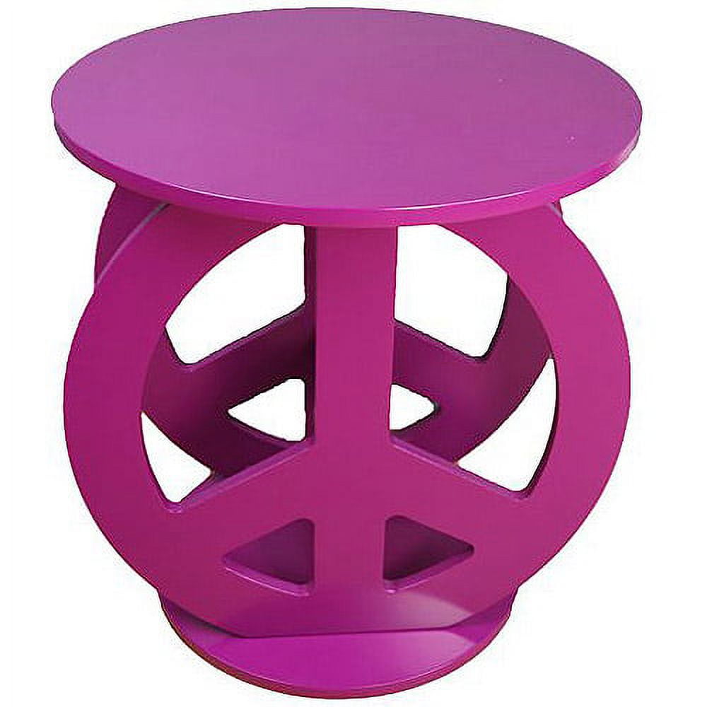 Home Craft Peace Sign Table, Multiple Colors