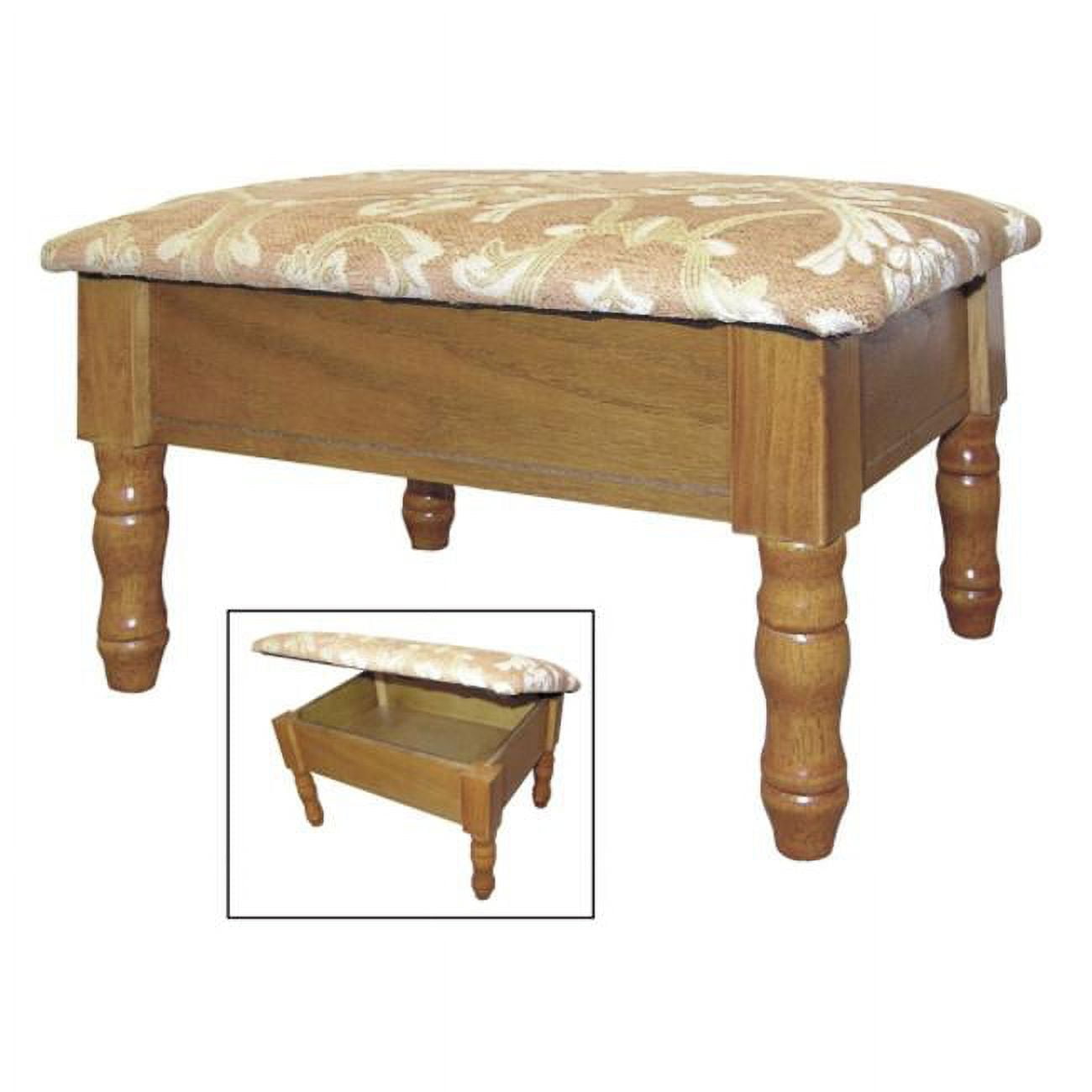 Home Craft Storage Foot Stool Cherry