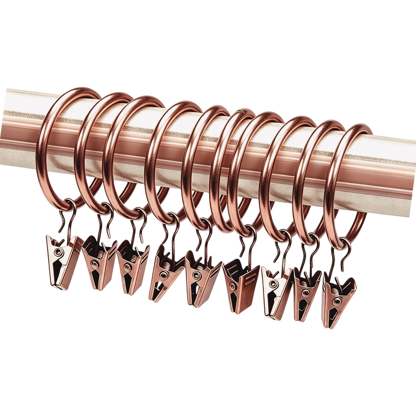 Home Curtain Clips Metal 25 mm Inner Diameter Pack of 10 for Fabric ...