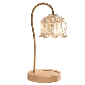 Home Decor Collection Amber 13" Candle Warmer Lamp with Adjustable Brightness
