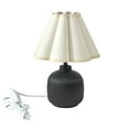 thumbnail image 1 of Home Decor Collection 12.5" Black Ceramic Table Lamp, 1 of 5