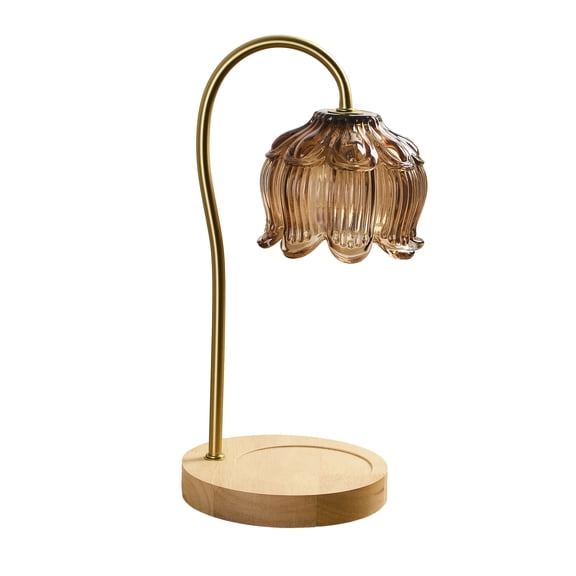Home Décor Collection Brown 13" Candle Warmer Lamp