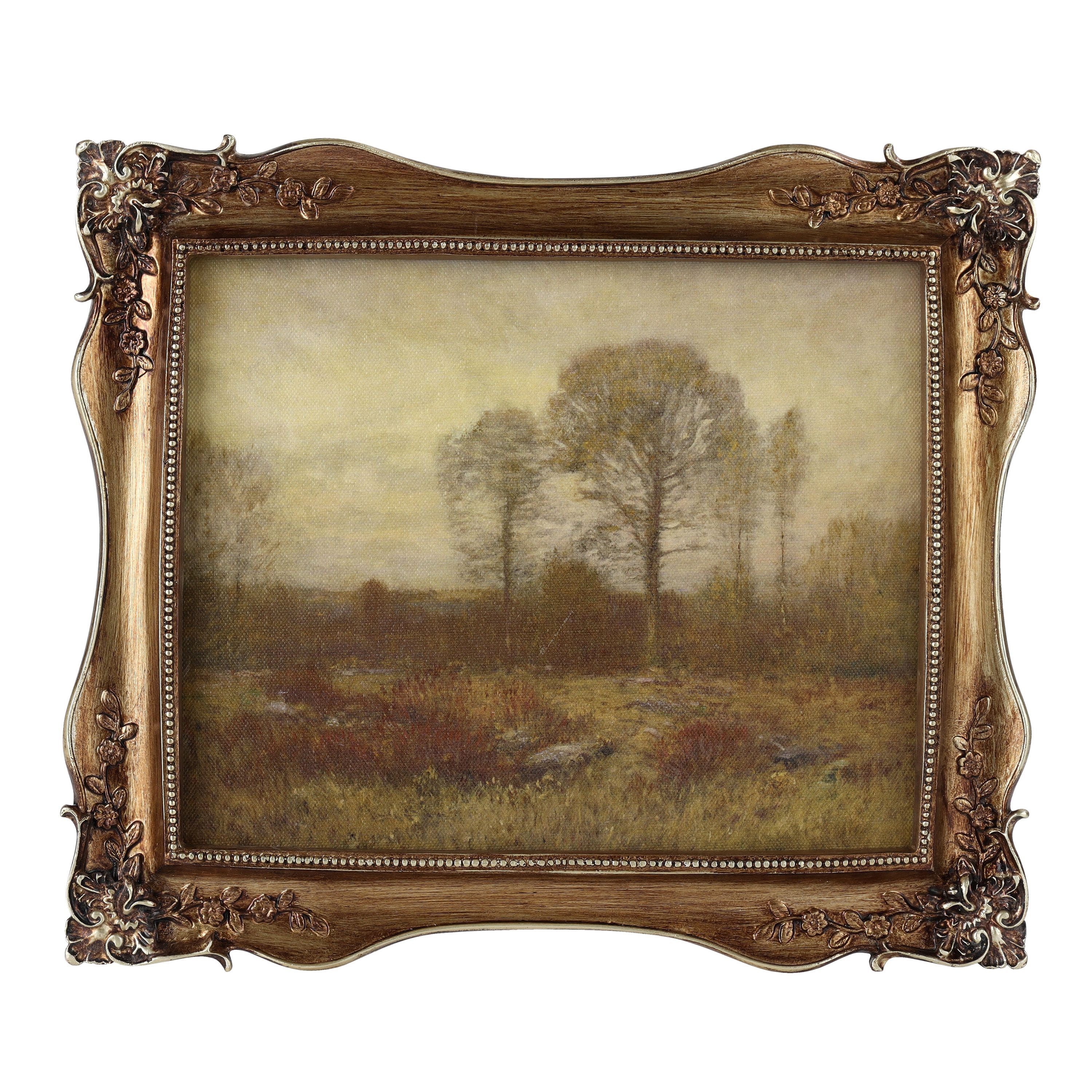 Home Decor Collection Sterling & Noble Home Ornate Gold Framed Fall Landscape Canvas Wall Art