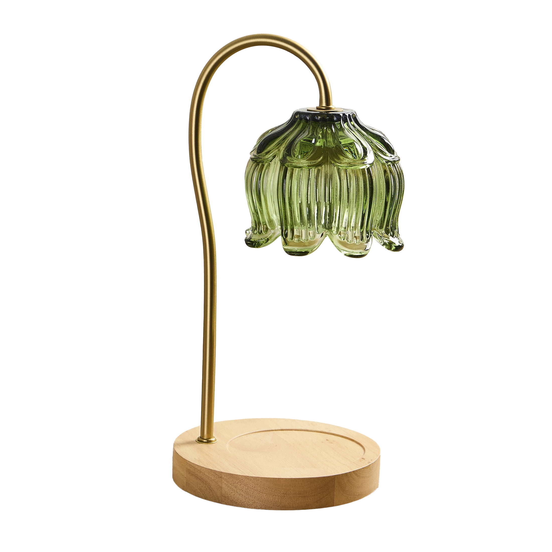 Home Décor Collection Green 13" Candle Warmer Lamp