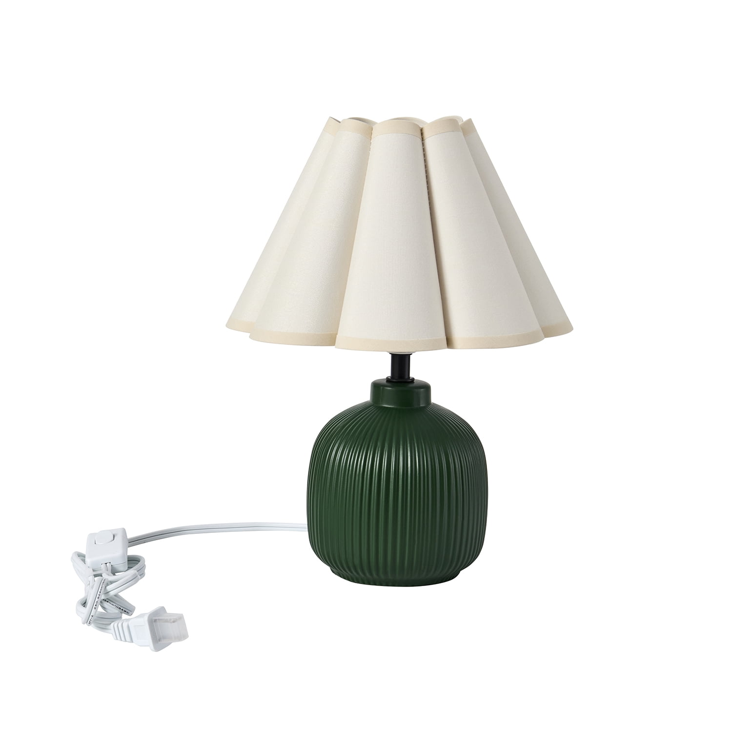 Home Decor Collection 12.5" Green Ceramic Table Lamp