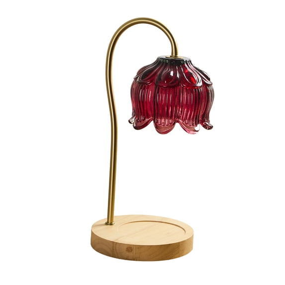 Home Decor Collection Red 13" Candle Warmer Lamp
