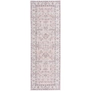 Home Decor Collection Washable Pink Persian Faux Fur Indoor Runner, 20"x59"