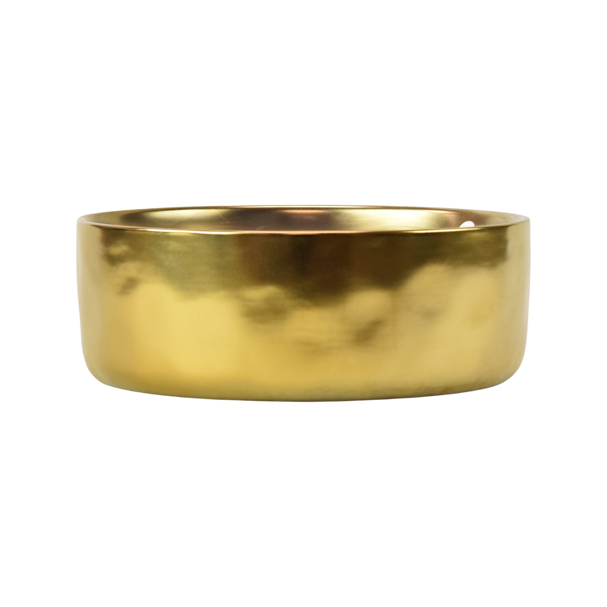 Home Décor Collections 43.7oz Spiced Vanilla & Tabac Scented 5-Wick Gold Glazed Ceramic Candle