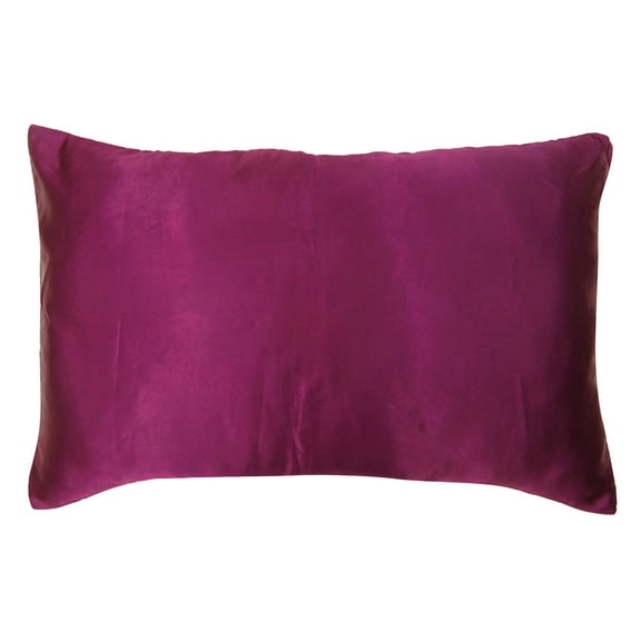 Home Décor Throw Pillow Sham Satin Silk Solid Cushion Cover Case - Choose Size
