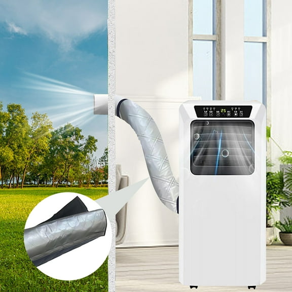 Meitianfacai Air Conditioner Hose Cover Wrap - AC Hose Duct Vent Cover Sleeve Insulated Cover for Portable AC for 5" & 5.9" Diameter Exhaust Hoses Tube,Silver