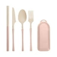 thumbnail image 1 of Meitianfacai Travel Utensils With Case, Portable Camping Cutlery Set, Reusable Flatware Tableware for Lunch, Include Knife Spoon Fork Chopsticks, 1 of 7