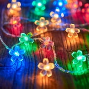 Home Deals up to 35% off, Uhuya 1 Pack Usb Port Flower Strings Lights, Floral Styling Shaped String Lights Total 9.84 Feet 20 Led Floral Styling String Lights for Outdoor, Home, Wedding, Patio B