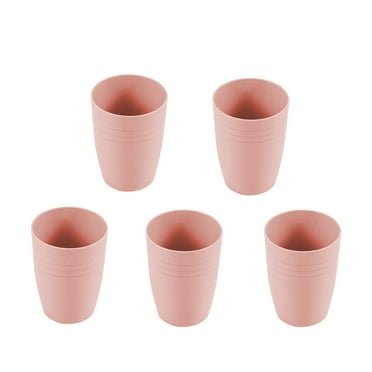 Kyusrd Plastic Cups Reusable,Cup Set Of 5 Multicolor Straw Cups For Kitchen,Office,Travel,Drinking Cups & Stackable Drinking Glasses,Plastic Tumblers