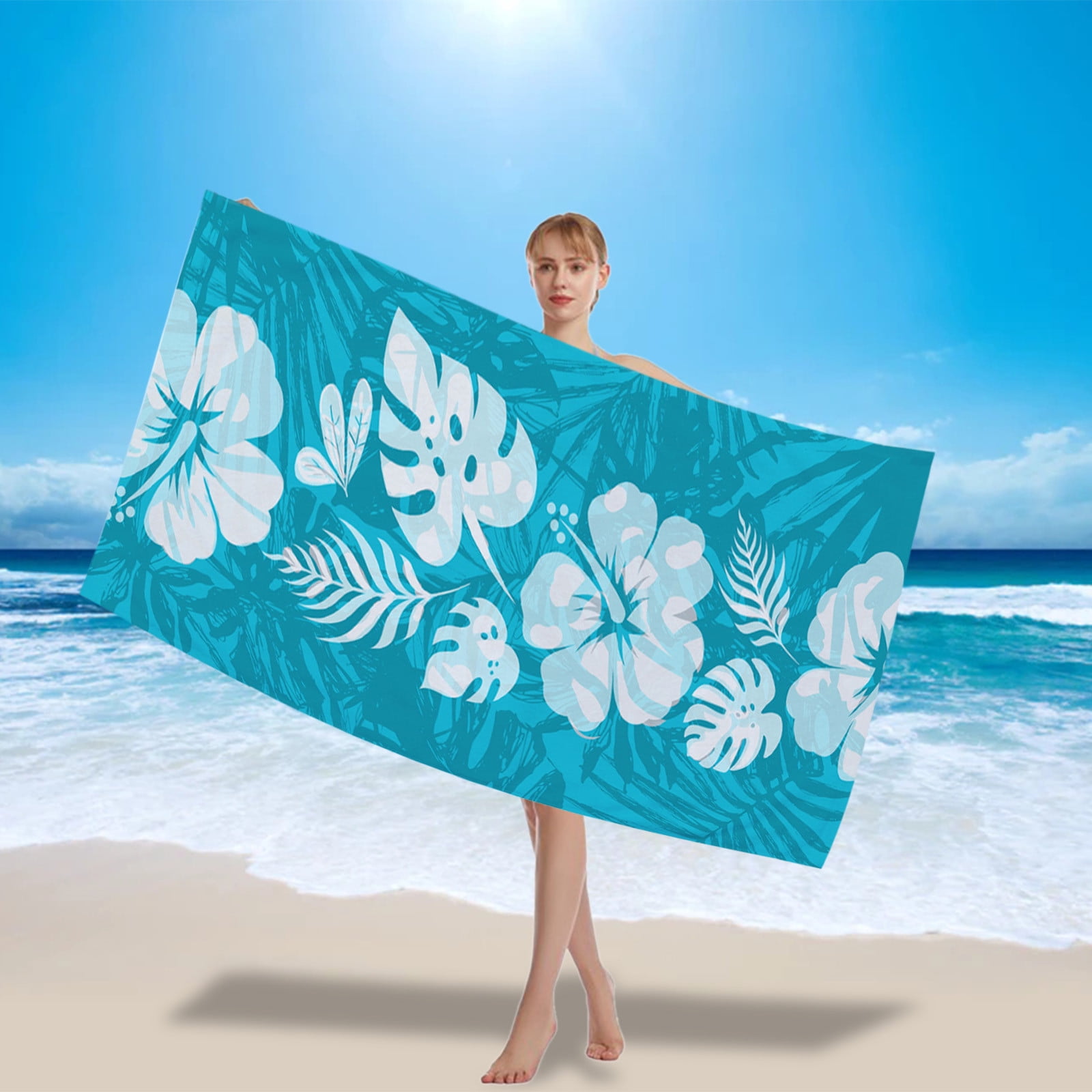 Beach Towel Microfiber Summer Extra Large Towels Oversized Sand Free Soft  Absorbent Dry Fast for Swimming