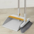 thumbnail image 1 of Home Deals YZEGDCH Broom with Dustpan Combo Set Long Handle Broom with Upright Standing Dust Pan for Home Kitchen Office Lobby Floor Garden, 1 of 7