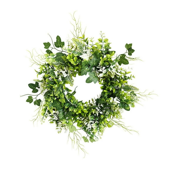 Home Decor, 16'' Spring And Summer Flower Wreath Artificial Colored Wreath Wall Window Courtyard Door Decorative Easter Decoration Wedding Wreath, Birthday Gifts