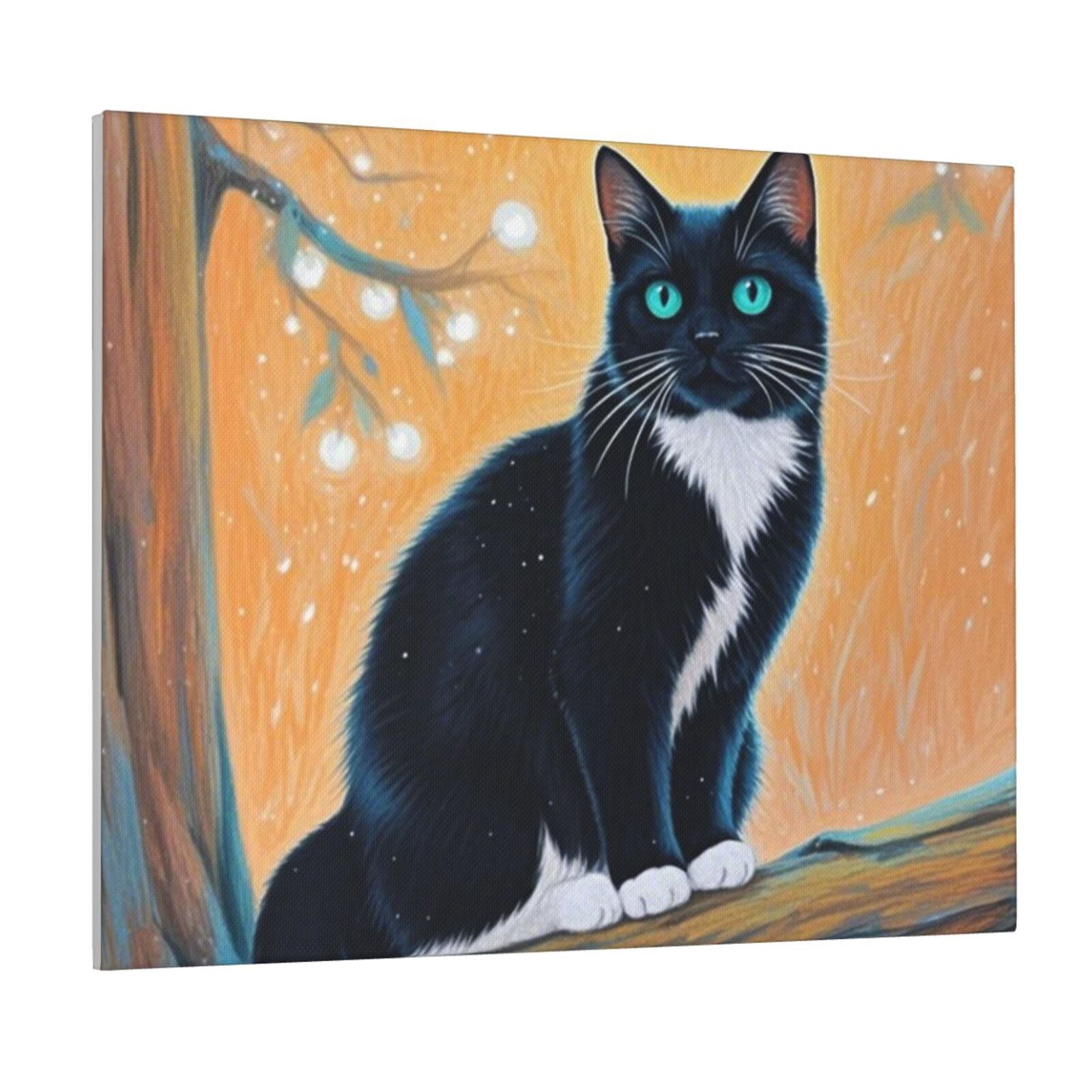 Home Decor 16 X 20 Black Cat Wall Pictures For Living Room Bedroom home-decor-16-x-20-black-cat-wall-pictures-for-living-room-bedroom