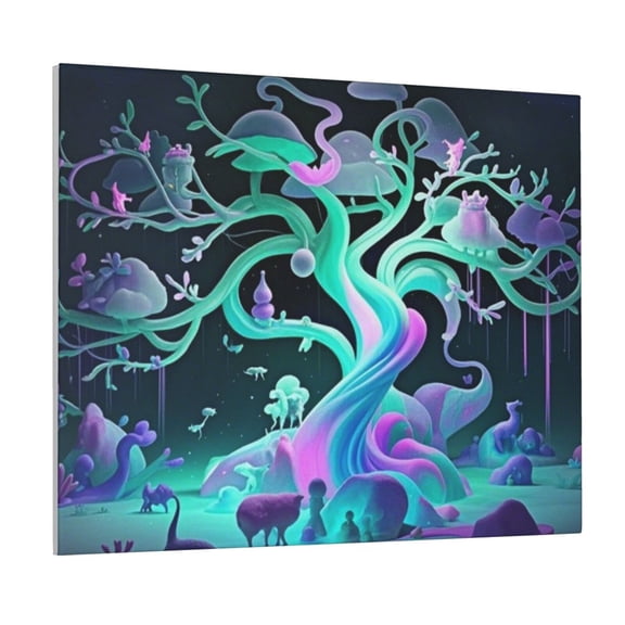 Home Decor 16 X 20 Colorful Tree For Living Room Bedroom Kitchen Office Dreams Cuadros Para Sala Canvas Paintings