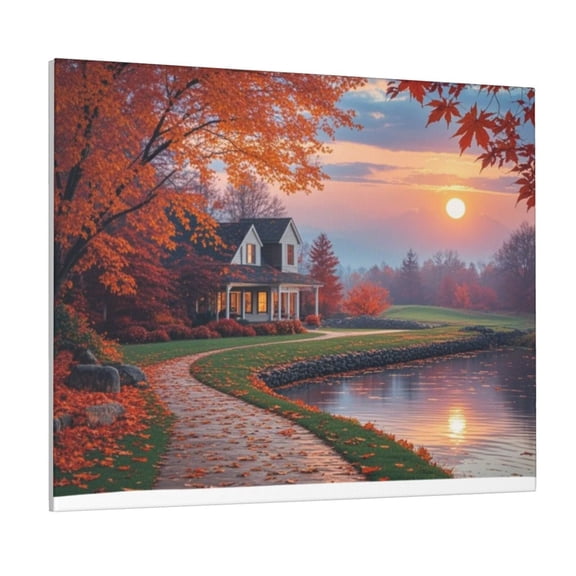 Home Decor 16 X 20 Fiery Red For Living Room Bedroom Kitchen Office Maple Leaf Cuadros Para Dormitorios Canvas Paintings