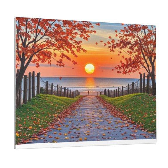 Home Decor 16 X 20 Time Intertwined Room Wall Decor For Living Room Bedroom Kitchen Office Maple Leaf Canvas Paintings