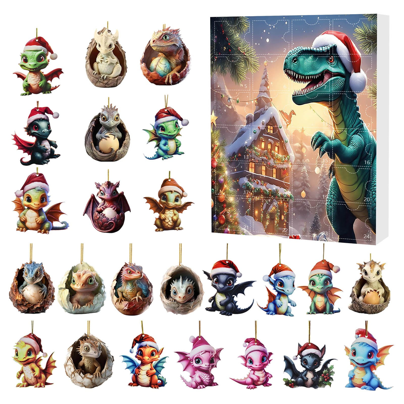 Home Decor 2024 Holiday Advent Calendar Advent Calendar Collectible 2D