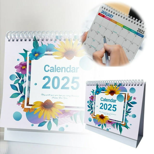 Home Decor 2025 Calendar Monthly Vertical Flip Calendar From January