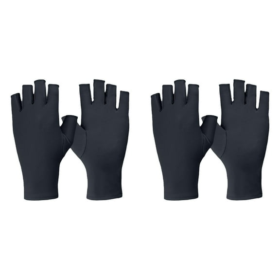 Home Decor 2Pcs 1 Pairs Elderly Skin Thin Protector Gloves Tone Fingerless Gloves Bruise Ab Rasion Protective To Cover Br Uising Gloves