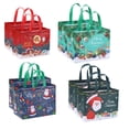 thumbnail image 1 of Home Decor 4/8/12Pcs Christmas Present Bag Non Woven Bag Handbag with Handle Reusable 8Pcs, 1 of 9