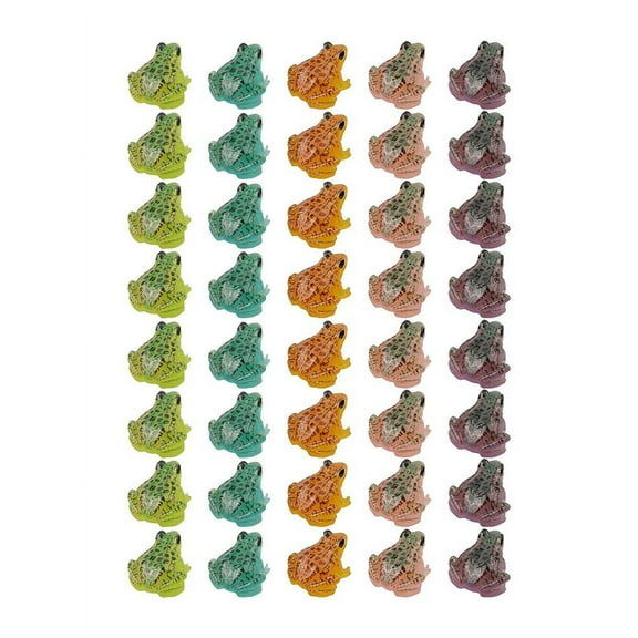 Home Decor 40Pcs Glow In The Dark Mini Frog Statue Toy Resin Frog Figurine Decoration Diy