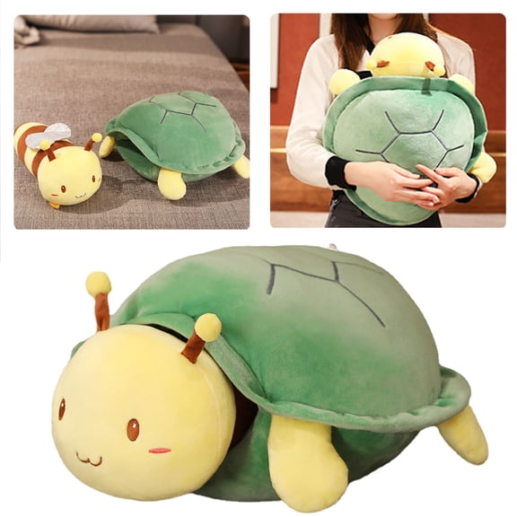 Home Decor 45Cm Turtle Stuffed Animal Reversible Cuddle Stuffed Sea Turtle Stuffed Turtle For Turtle For Birthday Or Shower Turtle Pillow Case