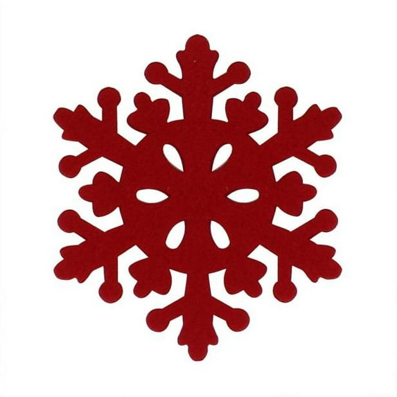 Home Decor 4Pcs Snowflake Xmas Holiday Placemat Table Shaped Decor Christmas Decorations