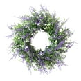 thumbnail image 1 of Tahtuvzn School Home Decor Accents Artificial Wreath Spring Summer Floral Lavender for Front Door Window Wall Wedding Festival Decor,12 x 12", 1 of 6