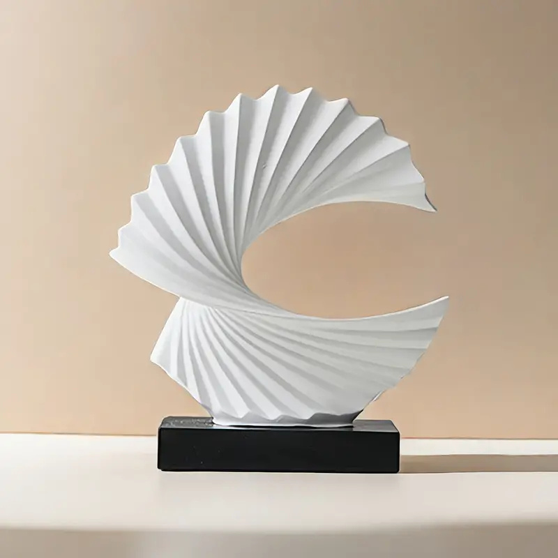 Home Decor Accents Wave Resin Art Statue Modern Abstract Sculptures Decorations