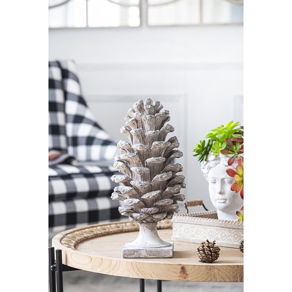 Home Decor Accessories, D7x14" Table Decor, Pinecone, Gray Wall Hooks,Polyresin Door Stops, Household Supplies & Décor Accessories