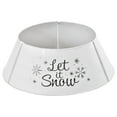 thumbnail image 1 of Home Decor Accessories HOMCOM Christmas Tree Collar, Steel Tree Ring Skirt, Home Xmas Decoration for Christmas Tree, 26" x 26" x 9", White,Household Decor Items, 1 of 10