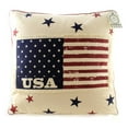 thumbnail image 1 of Home Decor Americana Patchwork Pillow Fabric Patriotic Usa Flag 4P4024, 1 of 3