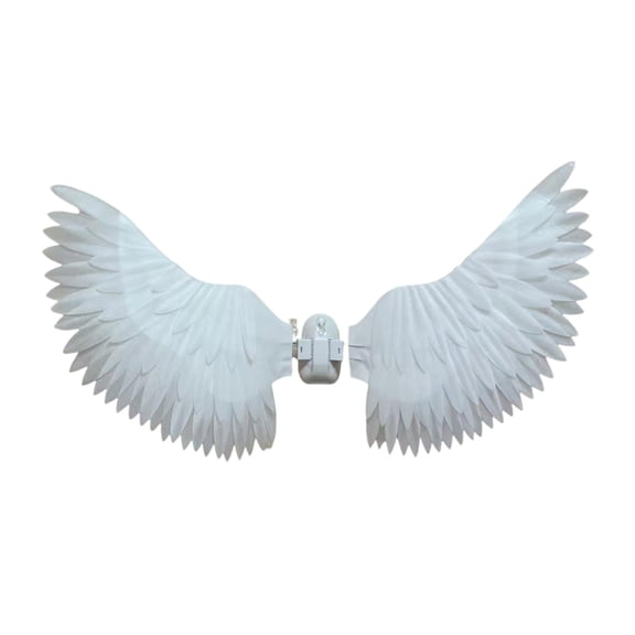 Home Decor Angel Wings with Automatic Flapping Mechanism, Lightweight Foam Wing Dress-Up Set for Halloween and Stage, Style B