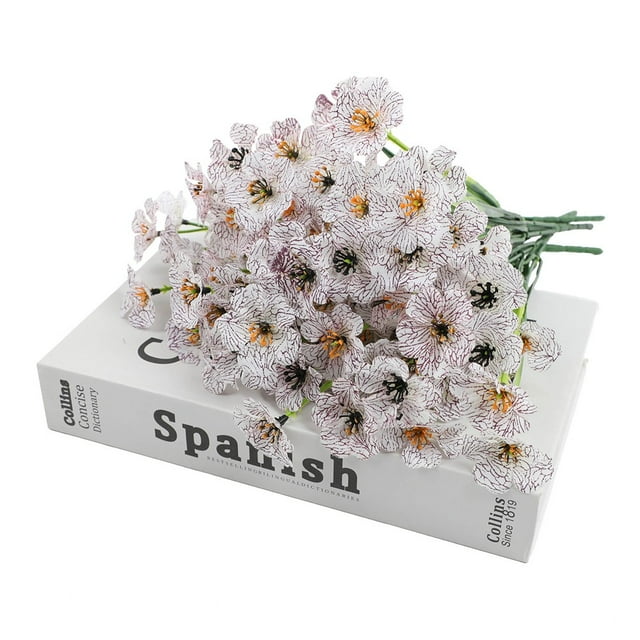 Home Decor Artificial Flowers Fake Outdoor Resistant Plants Shrubs